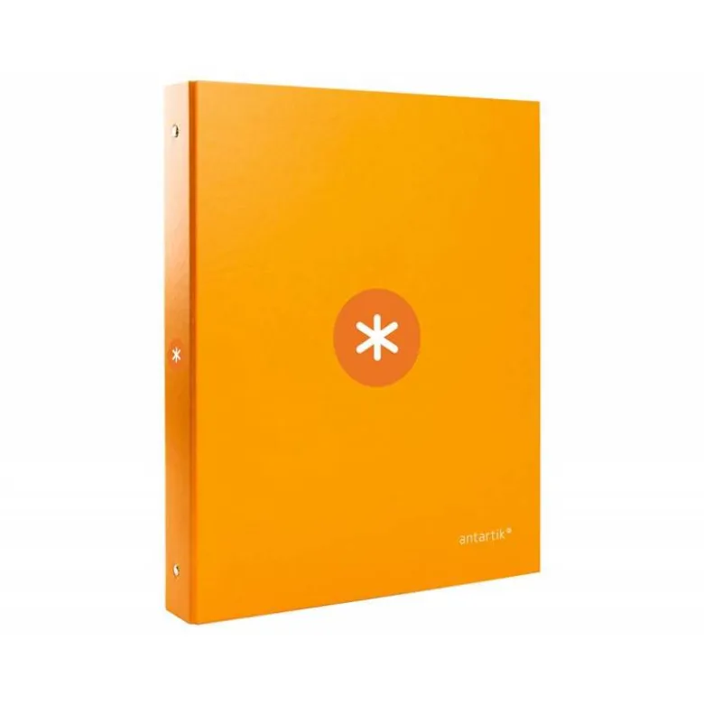 CARPETA LIDERPAPEL ANTARTIK DIN A4 FORRADA 4 ANILLAS 25 MM AMARILLO