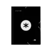 Carpeta Liderpapel Antartik Clasificadora Folio 12 departamentos Cartón forrado color Negro