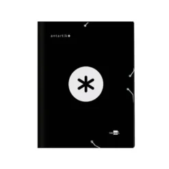 Carpeta Liderpapel Antartik Clasificadora Folio 12 departamentos Cartón forrado color Negro