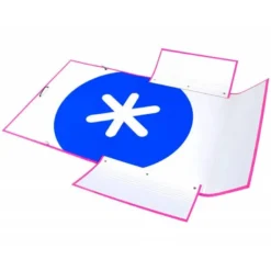 Carpeta Liderpapel Antartik Din A4 con Solapas Cartón forrado color Rosa