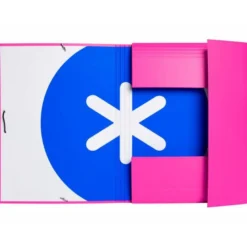 Carpeta Liderpapel Antartik Din A4 con Solapas Cartón forrado color Rosa