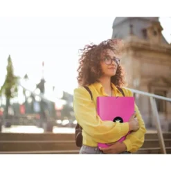 Carpeta Liderpapel Antartik Din A4 con Solapas Cartón forrado color Rosa