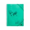 Carpeta Liderpapel con 40 fundas espiral escaparate verde