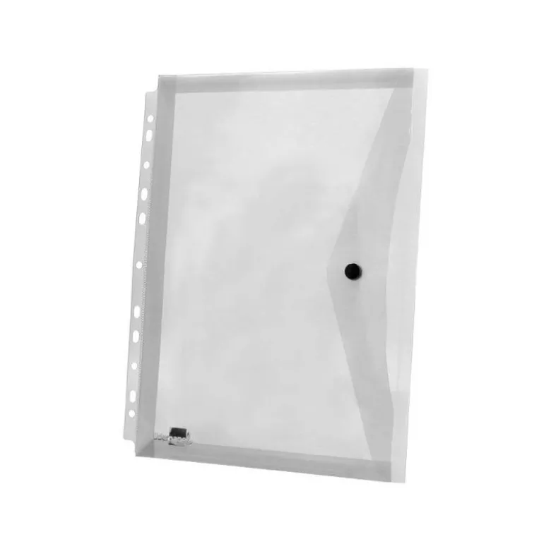 Carpeta liderpapel dossier broche 36664 polipropileno din a4 pack de 5 incolora transparente multitaladro