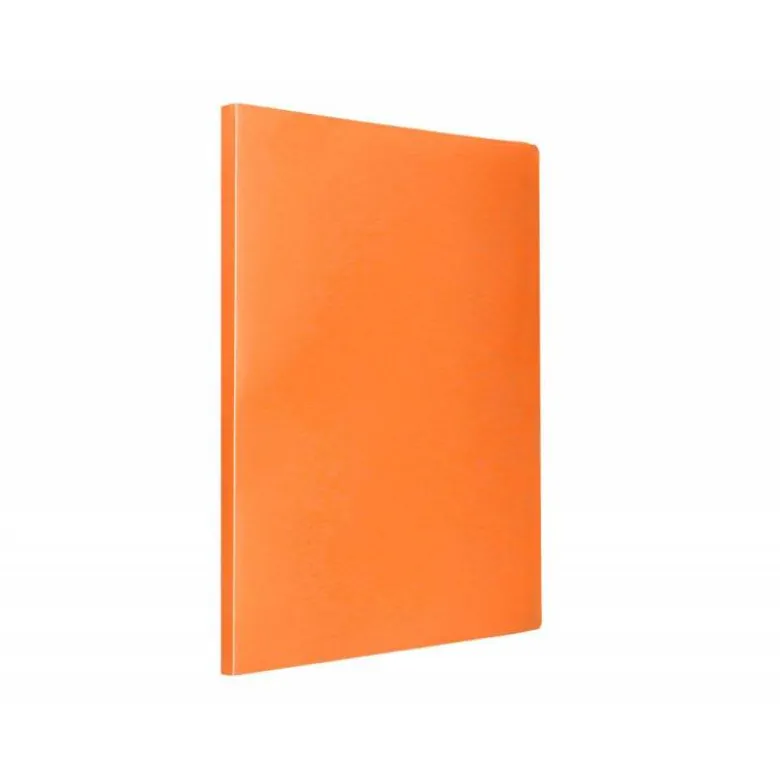 CARPETA LIDERPAPEL ESCAPARATE 60 FUNDAS POLIPROPILENO DIN A4 NARANJA FLUOR OPACO