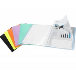 CARPETA LIDERPAPEL ESCAPARATE 60 FUNDAS POLIPROPILENO DIN A4 LAVANDA OPACO