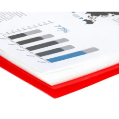 Carpeta Liderpapel escaparate con 20 fundas roja