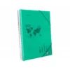 Carpeta Liderpapel escaparate verde con 30 fundas espiral