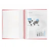 Carpeta Liderpapel escaparate rojo con 10 fundas