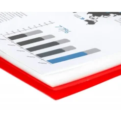 Carpeta Liderpapel escaparate rojo con 10 fundas