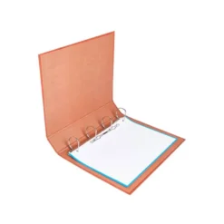 Carpeta Liderpapel folio 4 anillas lomo 55 mm carton cuero