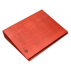 Carpeta Liderpapel folio 4 anillas lomo 55 mm carton cuero