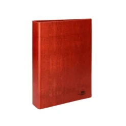 Carpeta Liderpapel folio 4 anillas lomo 40 mm carton cuero