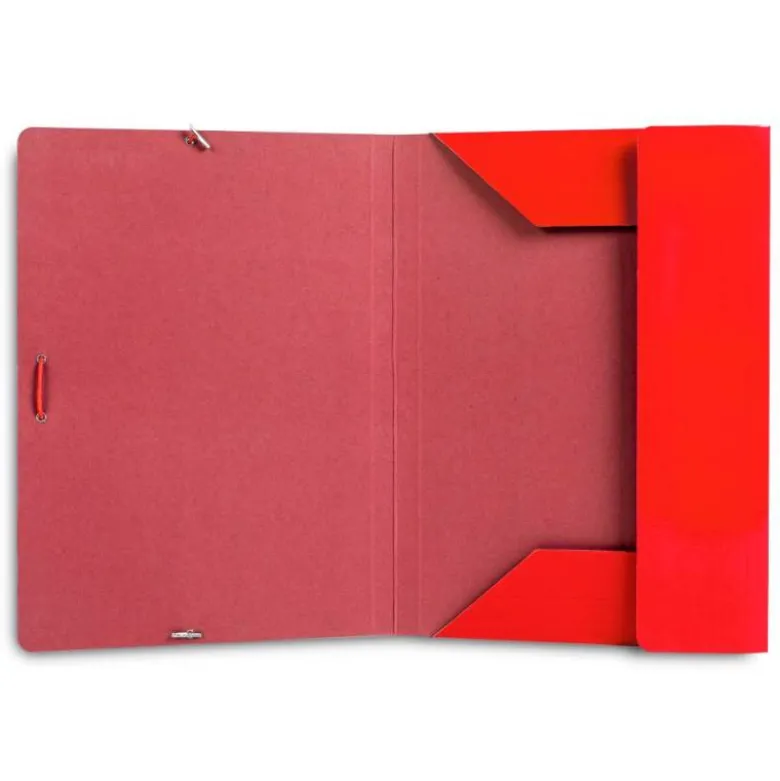 CARPETA LIDERPAPEL GOMAS DIN A3 3 SOLAPAS CARTON PLASTIFICADO 800 GR COLORES SURTIDOS