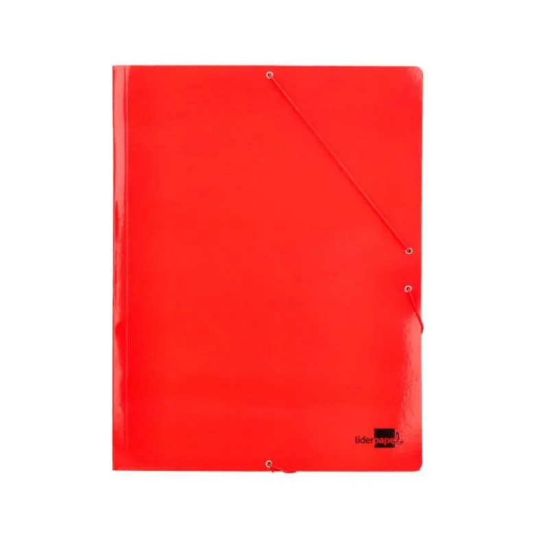 CARPETA LIDERPAPEL GOMAS DIN A3 3 SOLAPAS CARTON PLASTIFICADO 800 GR COLORES SURTIDOS