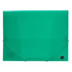 Carpeta liderpapel gomas solapas 34963 polipropileno din a4 verde translucido