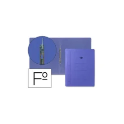 Carpeta Liderpapel gusanillo carton azul folio