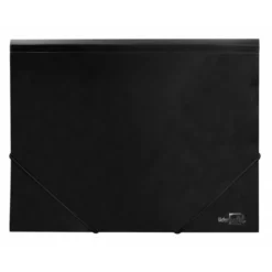 Carpeta lomo flexible con solapas Liderpapel Din A4 color negro