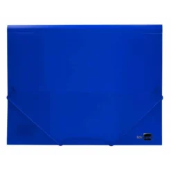 Carpeta lomo flexible con solapas Liderpapel Din A4 color azul translucido