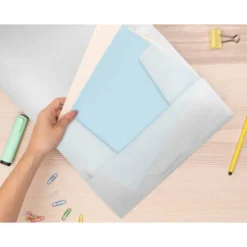 Carpeta lomo flexible con solapas marca Liderpapel Din A4 transparente