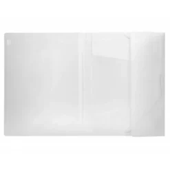 Carpeta lomo flexible con solapas marca Liderpapel Din A4 transparente