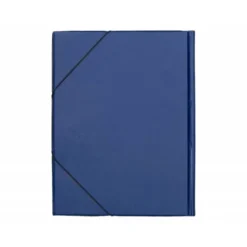 Carpeta lomo flexible gomas con solapas Liderpapel Folio azul