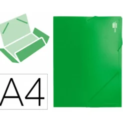 Carpeta lomo rigido gomas portadocumentos Beautone Din A4 verde