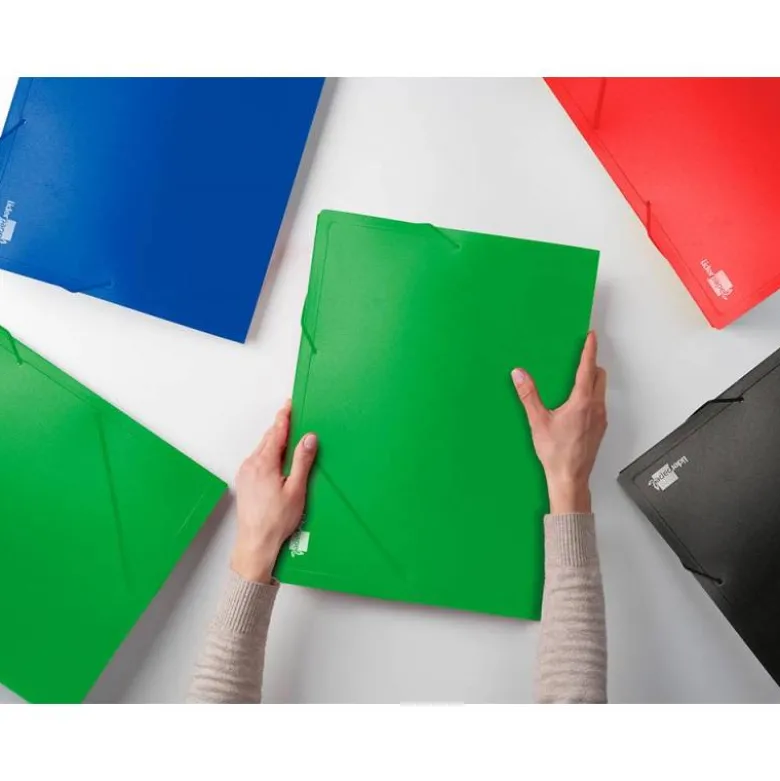 Carpeta lomo rigido gomas portadocumentos Beautone Din A4 verde