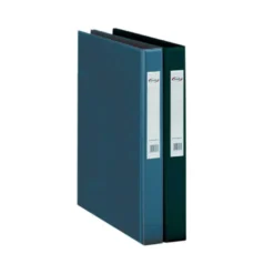 Carpeta plastico 2 anillas Pardo tamaño folio negro