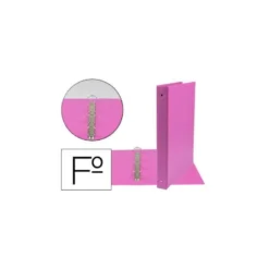 Carpeta plastico Liderpapel Folio lomo 35mm color Fucsia