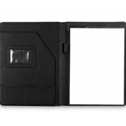 Carpeta portafolios q-connect sin cremallera sin asas con departamentos interiores colornegro 320x250 mm