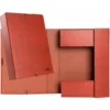 Carpeta proyectos Liderpapel folio lomo 70mm carton forrado cuero