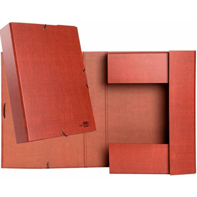 Carpeta proyectos Liderpapel folio lomo 70mm carton forrado cuero