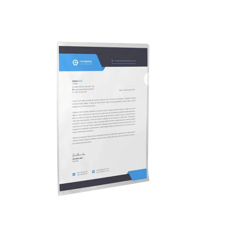 CARPETA Q-CONNECT DOSSIER UÑERO PLASTICO FOLIO TRANSPARENTE 110 MICRAS