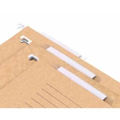 Carpetas colgantes marca Liderpapel folio visor superior