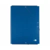 Carpetas de gomas carton forrado Paper Coat Liderpapel Folio azul