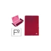 Carpetas de gomas carton forrado Paper Coat Liderpapel Folio rojo
