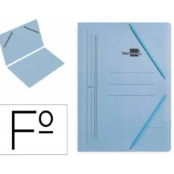 Carpetas de gomas carton Liderpapel satinado