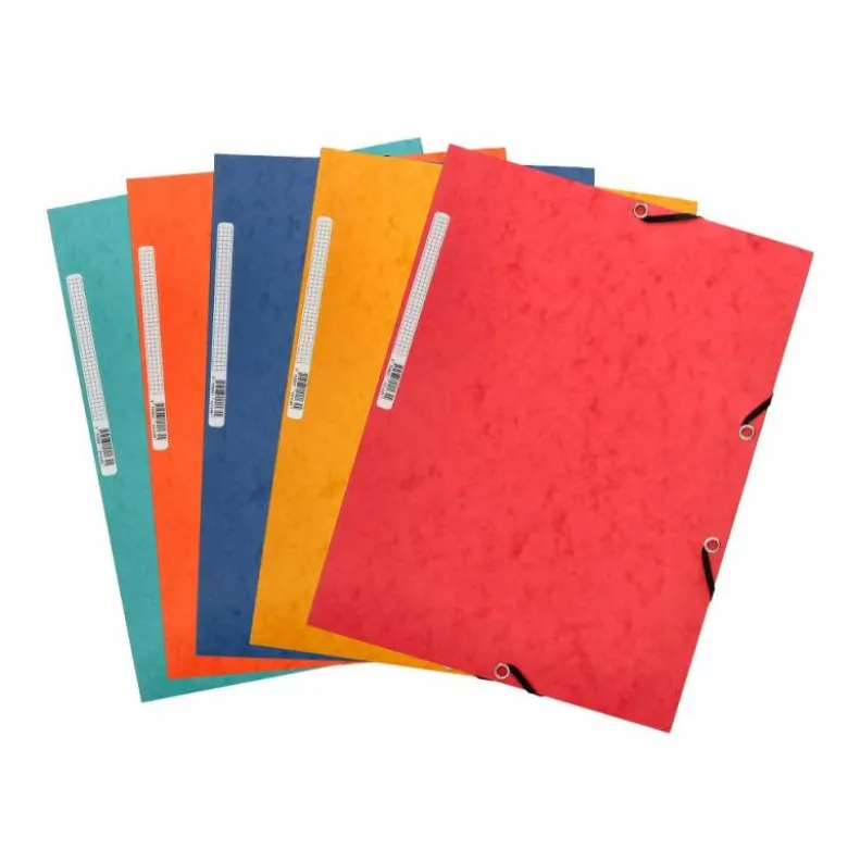 Carpetas de gomas carton prespan Q-Connect Din A4 surtido