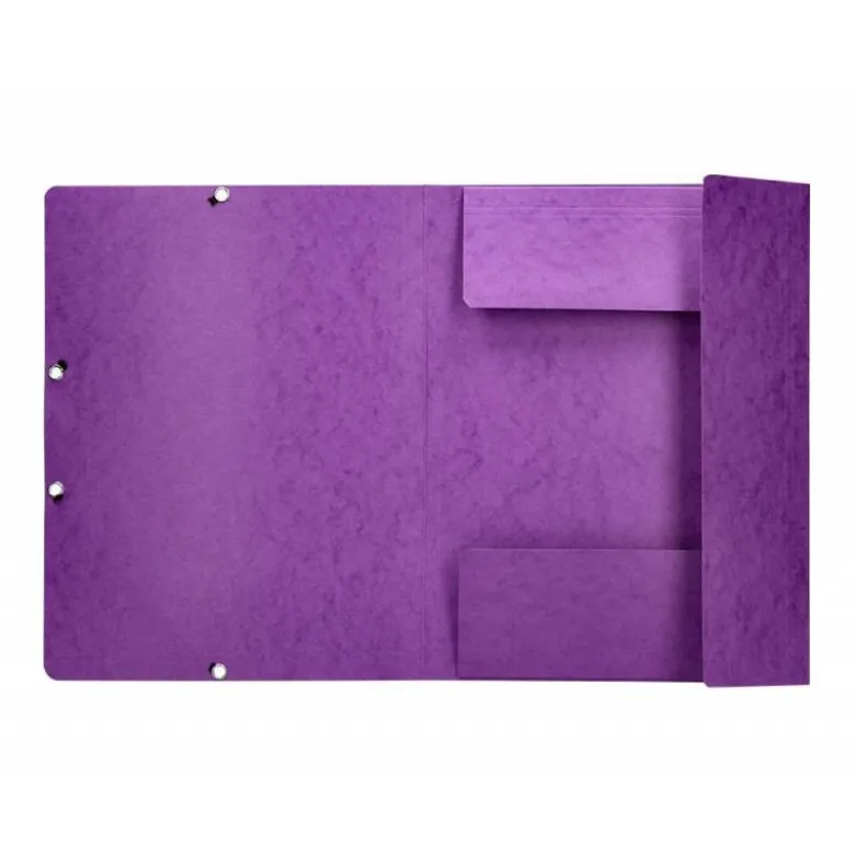 Carpetas de gomas carton prespan Q-Connect Din A4 violeta