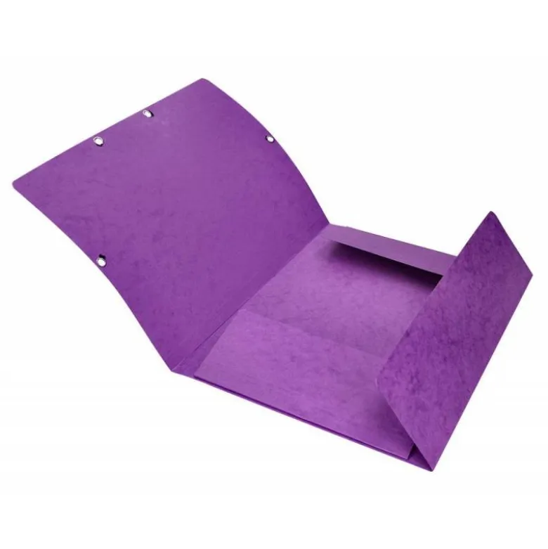Carpetas de gomas carton prespan Q-Connect Din A4 violeta
