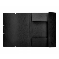 Carpetas de gomas carton prespan Q-Connect Din A4 negro