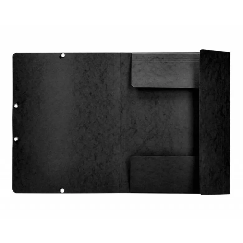 Carpetas de gomas carton prespan Q-Connect Din A4 negro