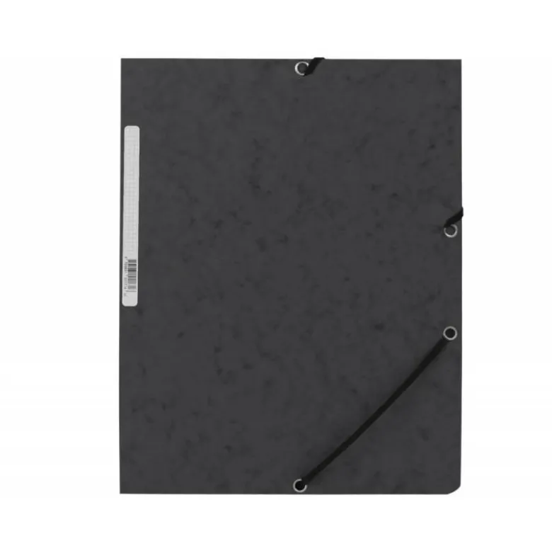 Carpetas de gomas carton prespan Q-Connect Din A4 negro
