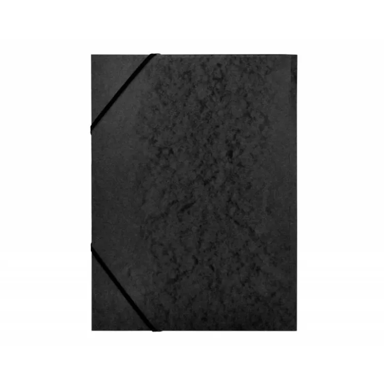 Carpetas de gomas carton prespan Q-Connect Din A4 negro