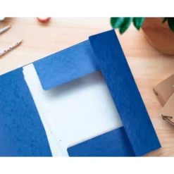 Carpetas de gomas carton prespan Q-Connect Din A4 azul