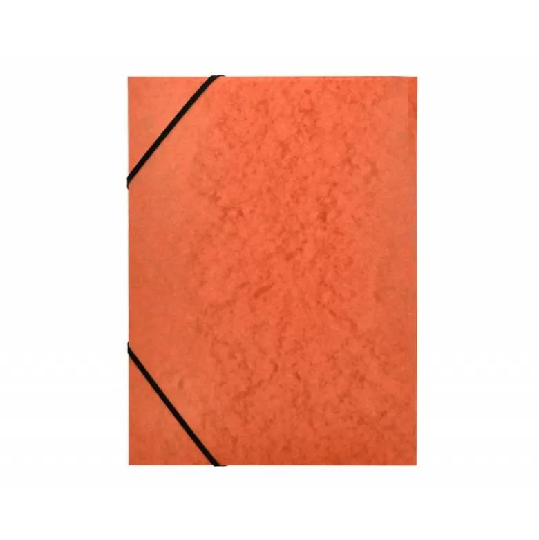 Carpetas de gomas carton prespan Q-Connect Din A4 naranja