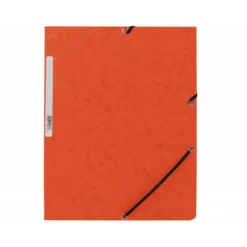 Carpetas de gomas carton prespan Q-Connect Din A4 naranja