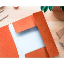 Carpetas de gomas carton prespan Q-Connect Din A4 naranja