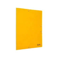 Carpetas de gomas carton simil prespan Liderpapel Folio amarillo